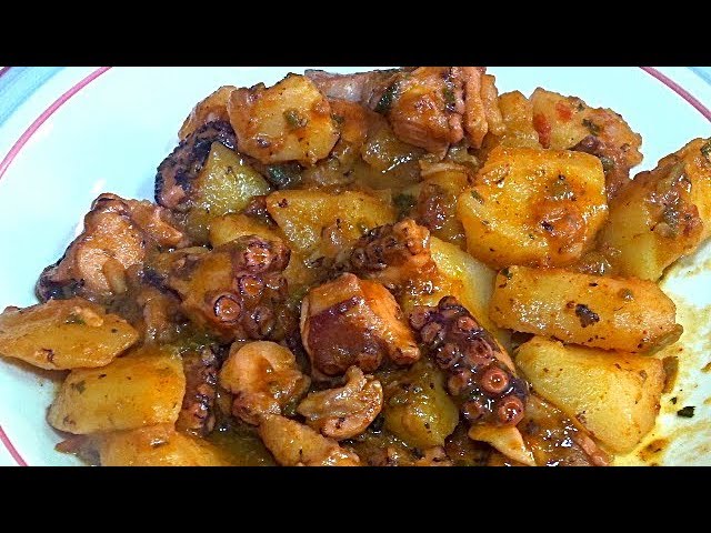 Receta de Guiso de Pulpo con Patatas